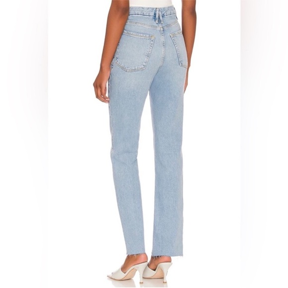 Good American Women's Side Slit Good Boy Jeans in INDIGO Size 10 Style:GBIS235T - Picture 5 of 10